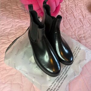 Black Ankle Rain Boots